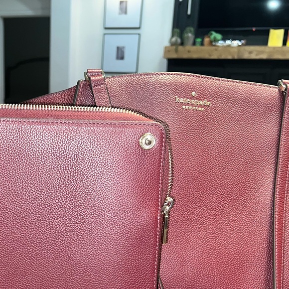 Kate Spade of New York Margaux Large Tote + Matching Laptop Sleeve — Mulberry ♠️ - Picture 4 of 15